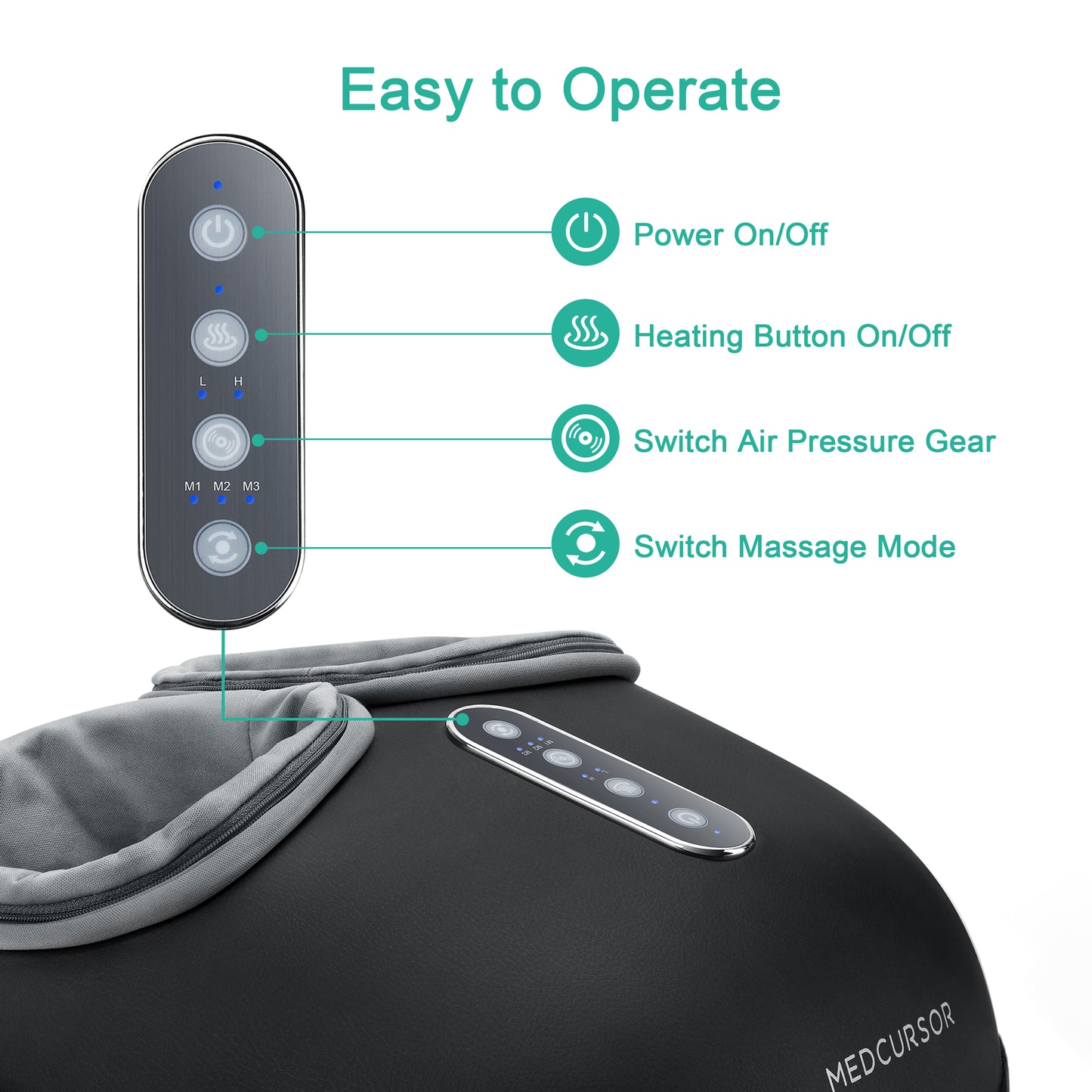 SoleRelief™ Pro | Shiatsu Foot Massager with Heat & Air Compression