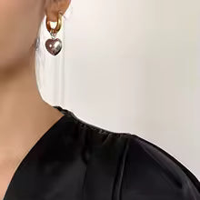 Amora Heart Hoops