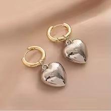 Amora Heart Hoops